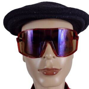 X-LOOP Rectangular Red  Sunglasses  #8X3649